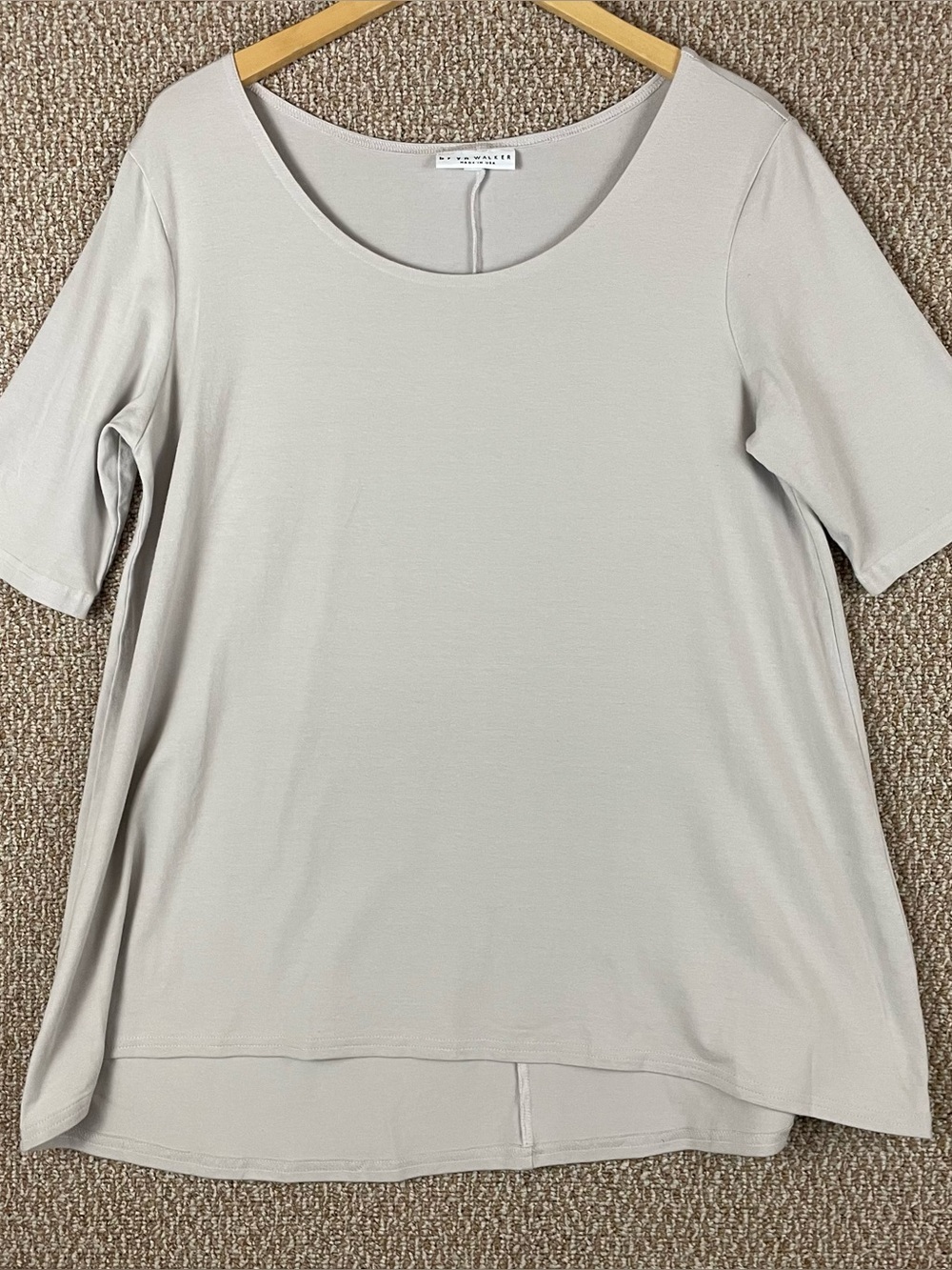 Bryn Walker Tunic Medium Lagenlook Bamboo Organic Cotton Minimalist T536